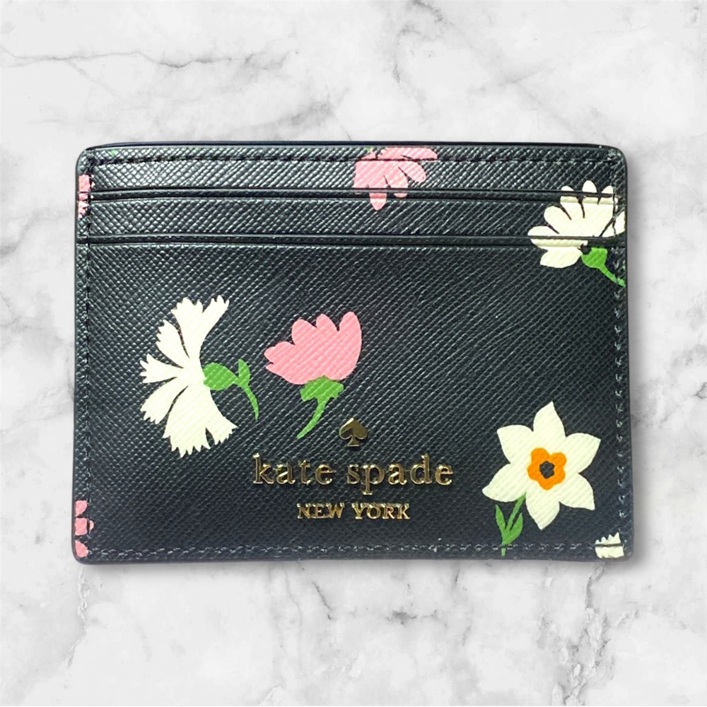 Kate Spade Madison Floral Waltz Printed Slim Card Holder